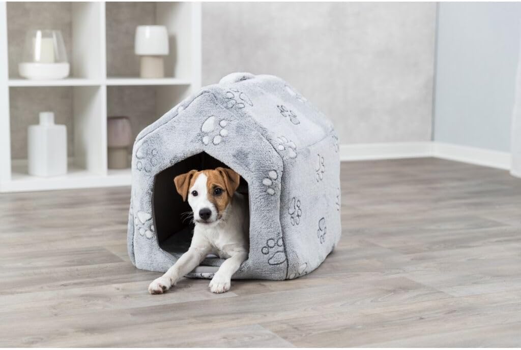 TRIXIE Höhle Jimmy Soft - hellgrau 40 × 45 × 40 cm, hellgrau 40 × 45 × 40 cm