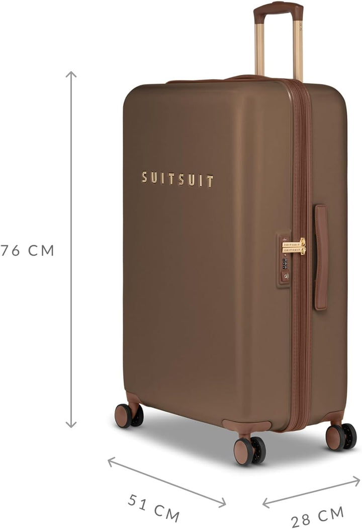 SUITSUIT Fab Seventies – Kofferset 2-teilig – Handgepäck-Koffer 55 cm – Check-in Koffer 76 cm – TSA-