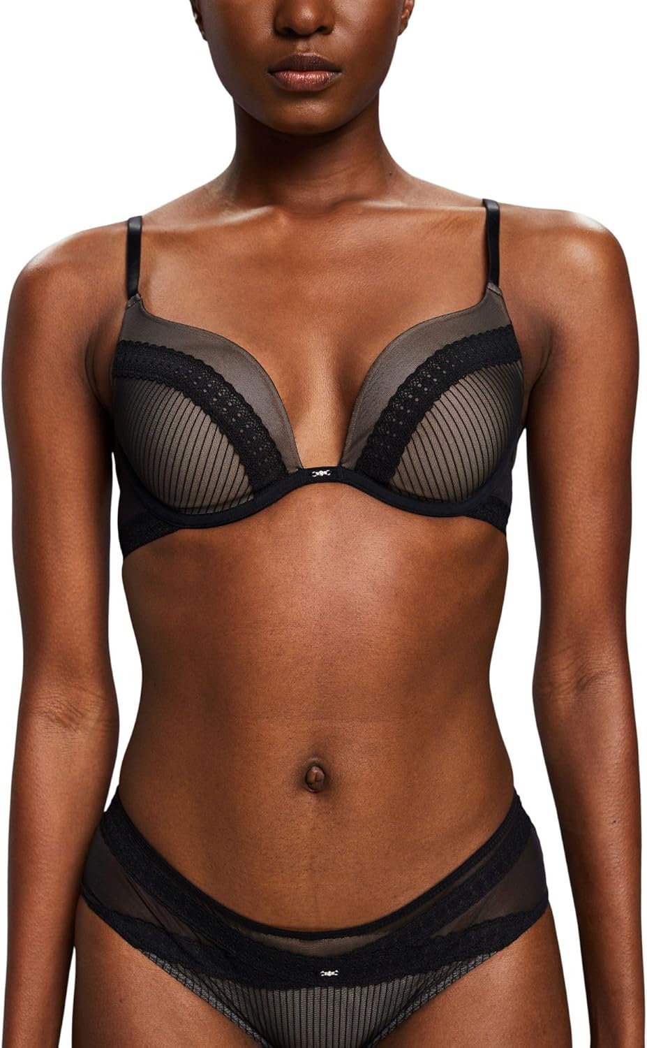 ESPRIT Push-up-BH aus Mesh mit Bügel-Cups