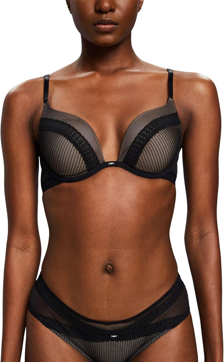 ESPRIT Push-up-BH aus Mesh mit Bügel-Cups