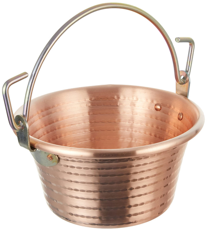 Pentole Agnelli Kupfer und Gebäck cocm44 m24 Family Cooking Topf mit Griff Bügel, 24 cm