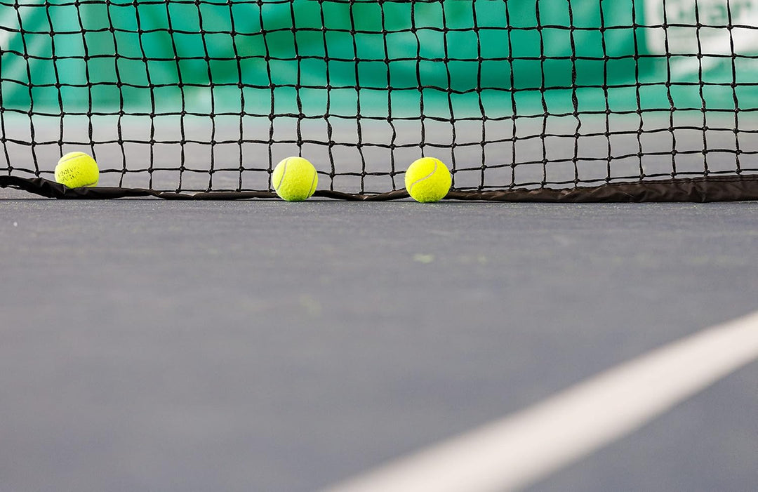Tennisnetz PRO - 12,7 x 1,05m - PP Netz - Knotenlos 3,5 mm - Wetterfest & UV-Schutz - obere 5 Reihen