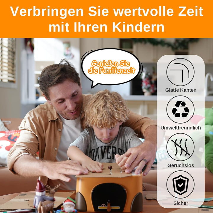 SainSmart BEAVERBOT Kartonschneider für Kinder – Sicheres DIY-Bastelset für Jungen & Mädchen ab 3 Ja