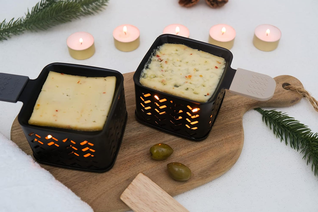 CECOA - ChEESE'UP - Raclette-Geräte mit Kerze, Tischrakel, vor dem Fernseher oder sogar im Nischen S