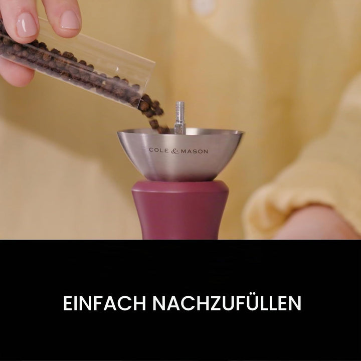 Cole & Mason Kenton Salz- und Pfeffermühle, Szechuanpfeffer, Verstellbarer Mahlgrad, Langlebiges Ker