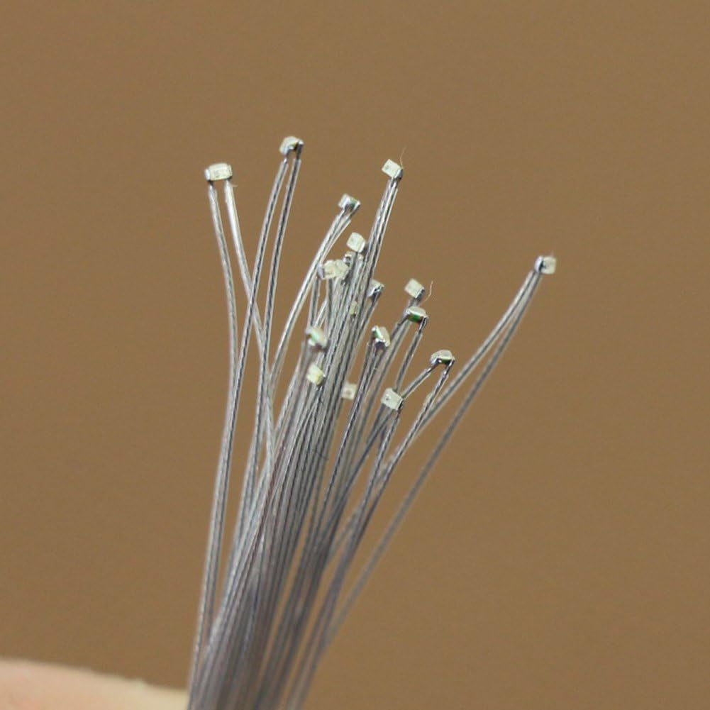 Evemodel 20Stk. SMD LED 0402 Vorgelötete Mikrolitzenleiter Modellbau Dekor Minigarten Puppemhaus Diy