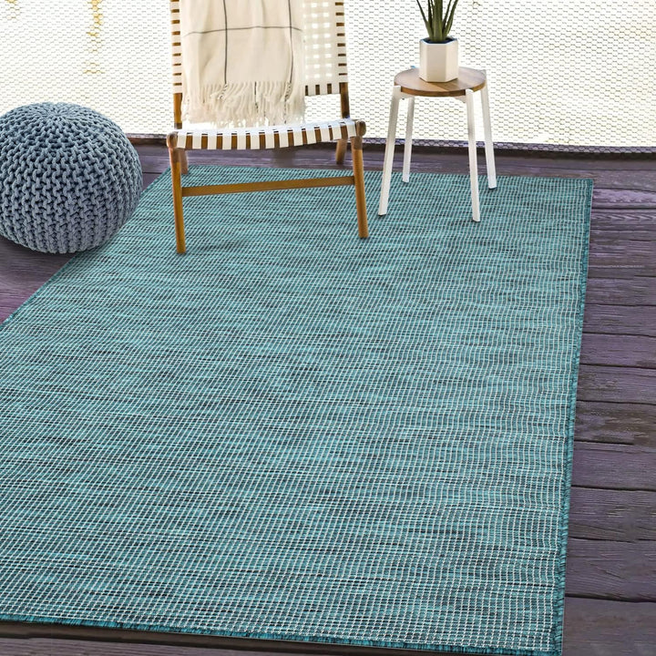 payé Outdoor Teppich Wetterfest - Blau - 120x170cm - Küche Badezimmer Balkon Garten Terrassenteppich