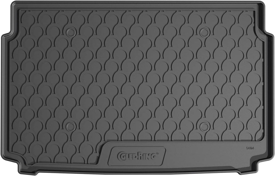 Gledring 1404 Rubbasol (Gummi) Kofferraumwanne passend für Opel Mokka-e 2020-(Tiefe Ladeboden), Schw