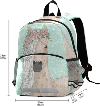 Kinder-Rucksack, Pferd, schöne Haare, Kindergarten, Schultasche für Kleinkinder, Mädchen, Jungen