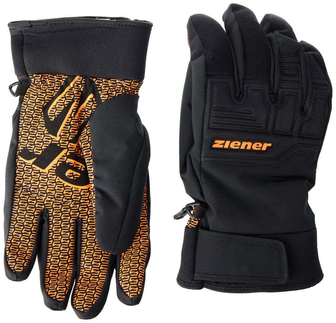 Ziener Garim As Ski-Handschuhe/Wintersport, Wasserdicht, Atmungsaktiv 34 Orange Spice, 34 Orange Spi