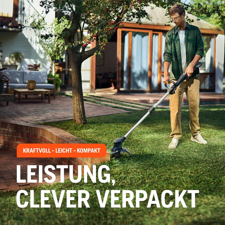 Husqvarna Akku Rasentrimmer Aspire T28-P4A, Elektrischer Rasenkantenschneider mit Faden (ohne Akku),