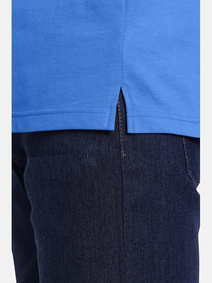 Jan Vanderstorm Herren Poloshirt Hallfred L Grosse Grössen Blau, L Grosse Grössen Blau