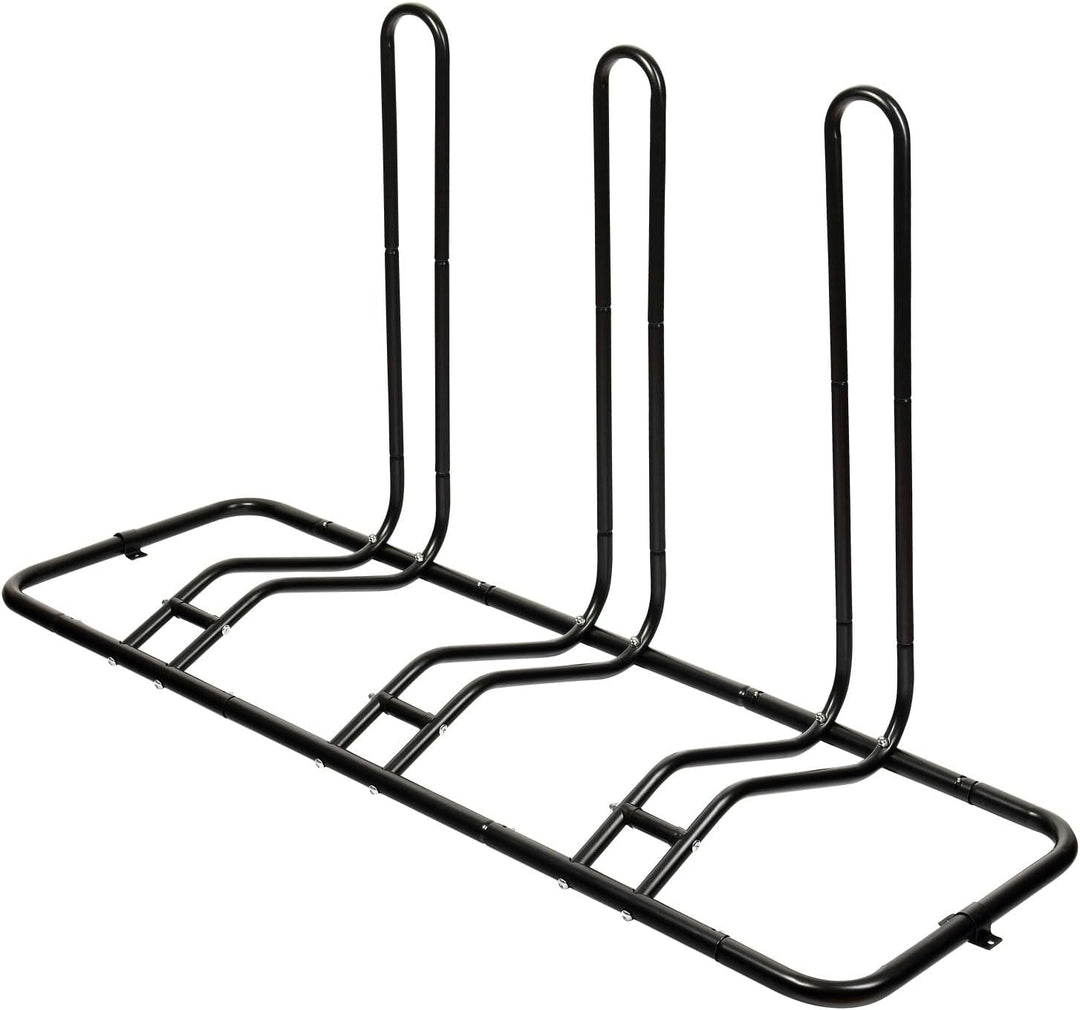 Schramm® Fahrradständer erweiterbar in schwarz Bodenständer freistehend Radständer Standparker Fahrr