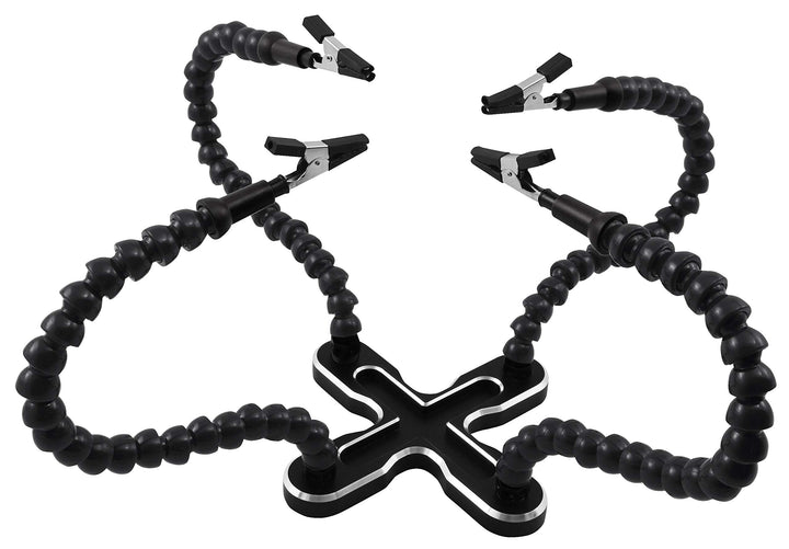 MC POWER - Helfende Hände, ideale Löthilfe/Halterung | HM-4 | 4 flexible Klemmen, Standfuss 4 Klemme