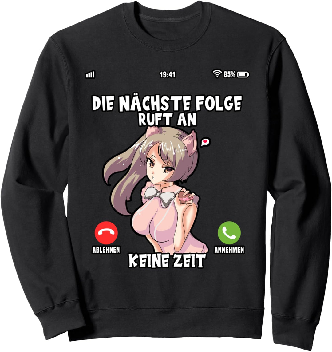 Anime Handy Anruf Die nächste Folge ruft Serie Film Otaku Sweatshirt