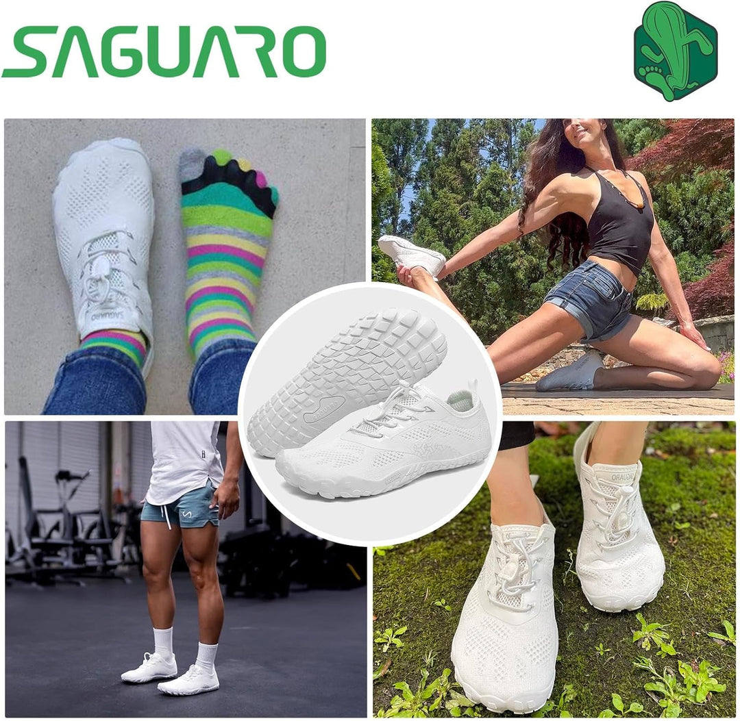 SAGUARO Unisex Barfussschuhe Traillaufschuhe Schnell Trocknend Wassersportschuhe, Gr. 36-50 37 EU We