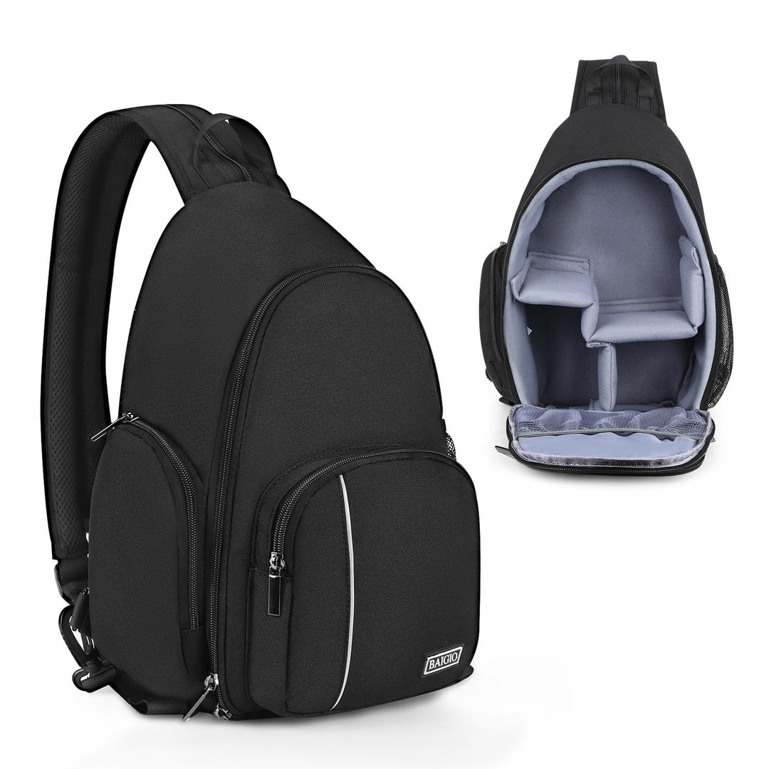 BAIGIO Multifunktional Kamerarucksack DSLR Kameratasche Fotorucksack Brusttasche Wasserabweisend Kam