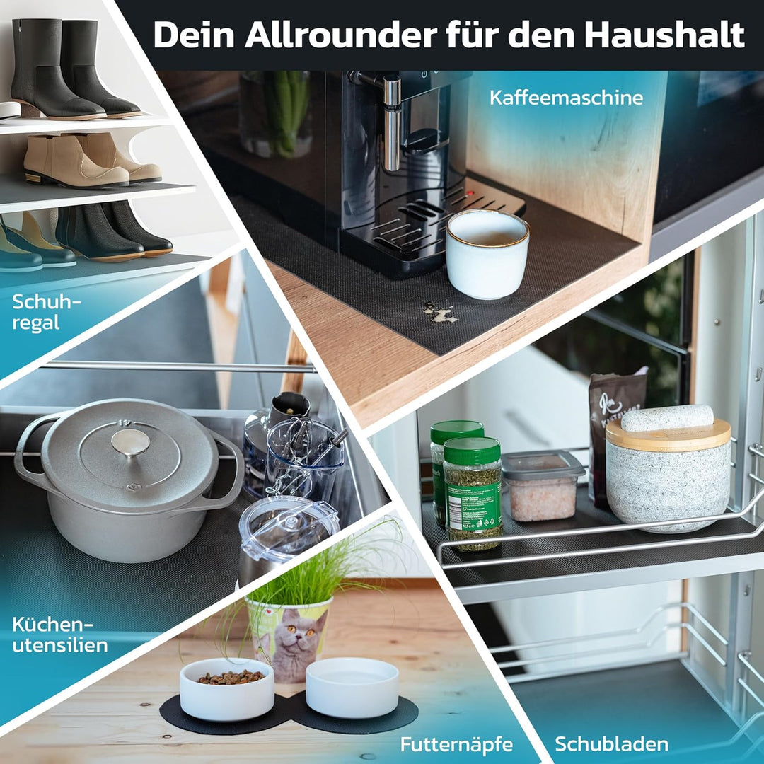 TRIBURG Universal Anti Rutsch Schmutzmatte 120x100cm Zuschneidbar und Wasserdicht - Kofferraummatte