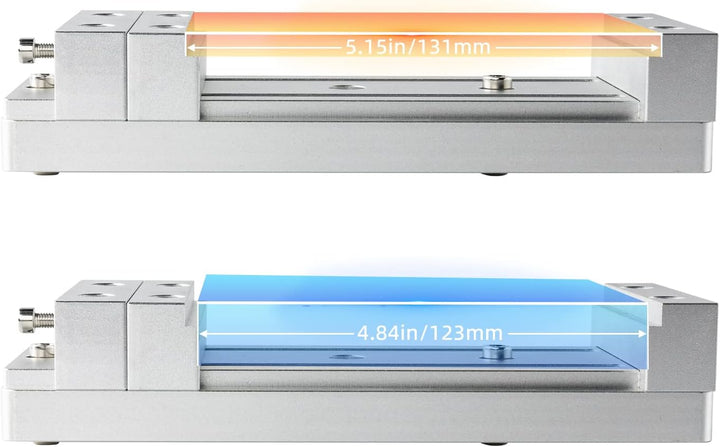Aluminium Mini-Schraubstock Arbeitstisch Clamp für FoxAlien 3018-SE, Masuter 4040 und 4040-XE CNC-Fr