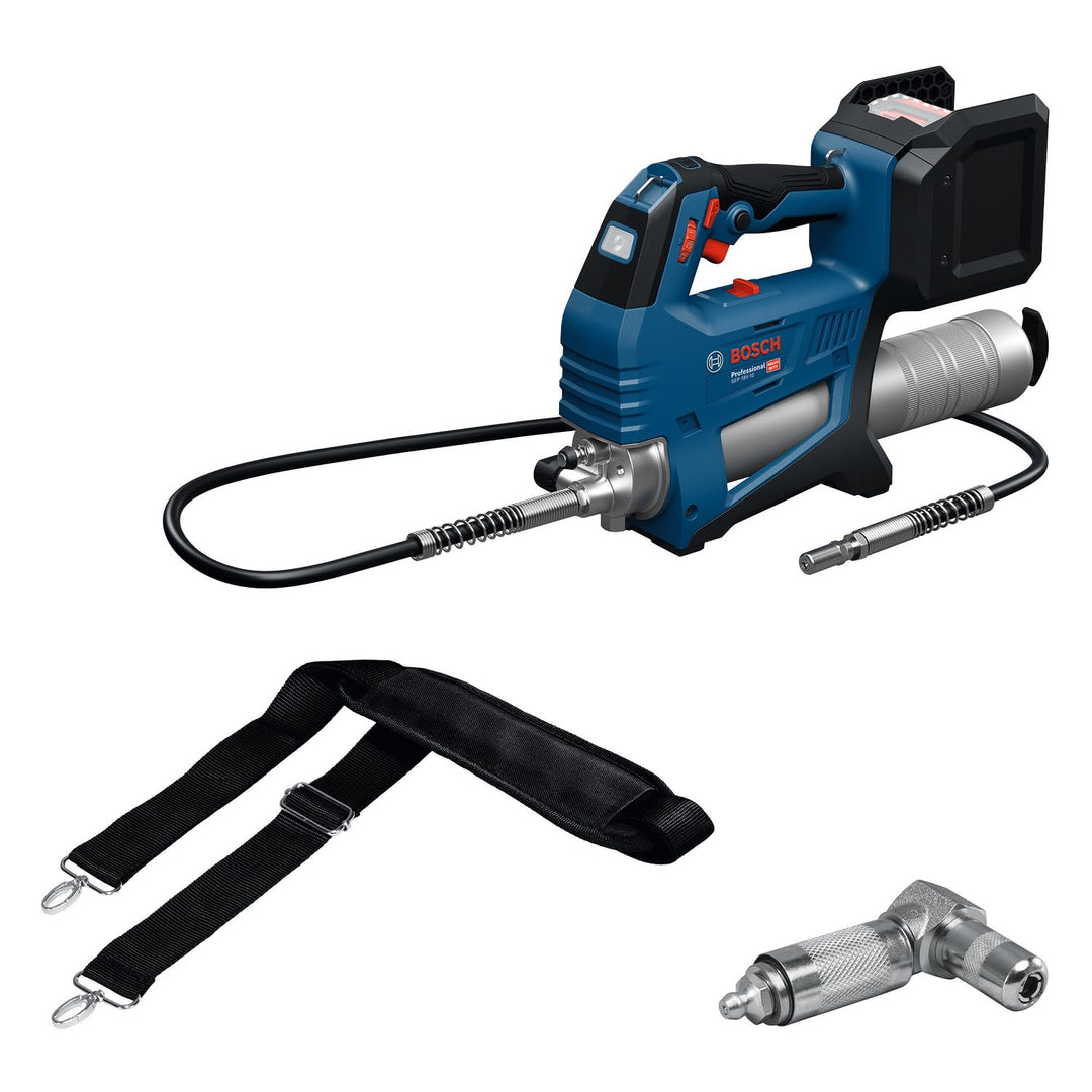 Bosch Professional 18V System Akku-Fettpresse GFP 18V-10 (max. Betriebsdruck 10.000 psi, max. Durchf