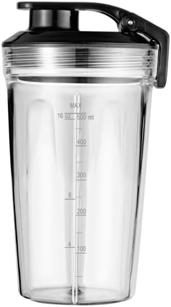 WMF Shaker aus Glas, 530 ml, Skala mit Deckel, für Standmixer Kult Pro und Kult X FS-1000050218