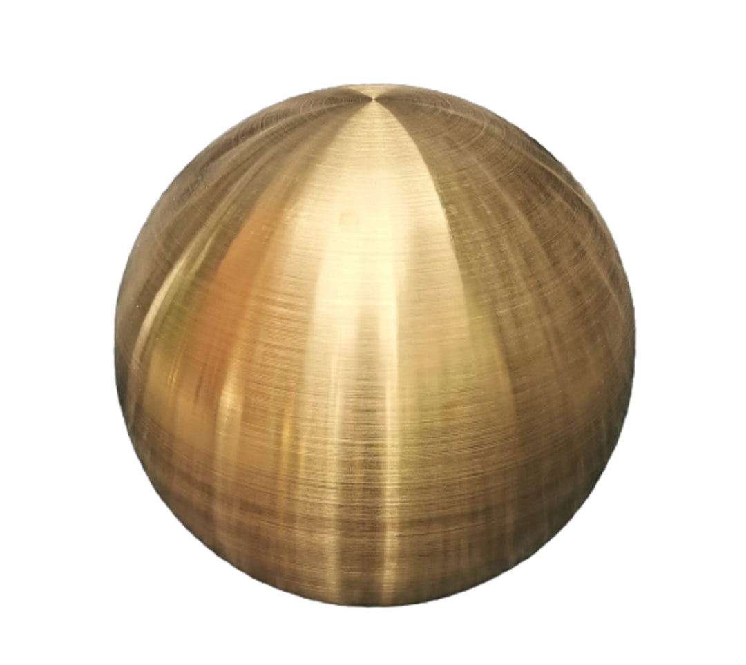 Dekokugel aus Edelstahl 40 cm Edelstahl Gold matt gebürstet Dekorationskugel Edelstahlkugel