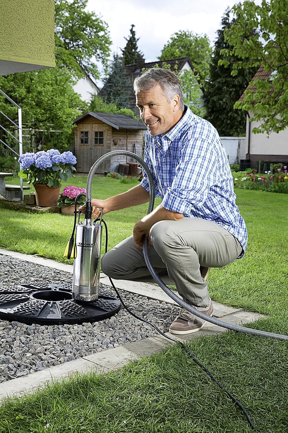 Kärcher Tauchdruckpumpe BP 2 Cistern &amp; T.I.P. 31008 Entwässerungsschlauch Schlauch für Tauchpumpen,