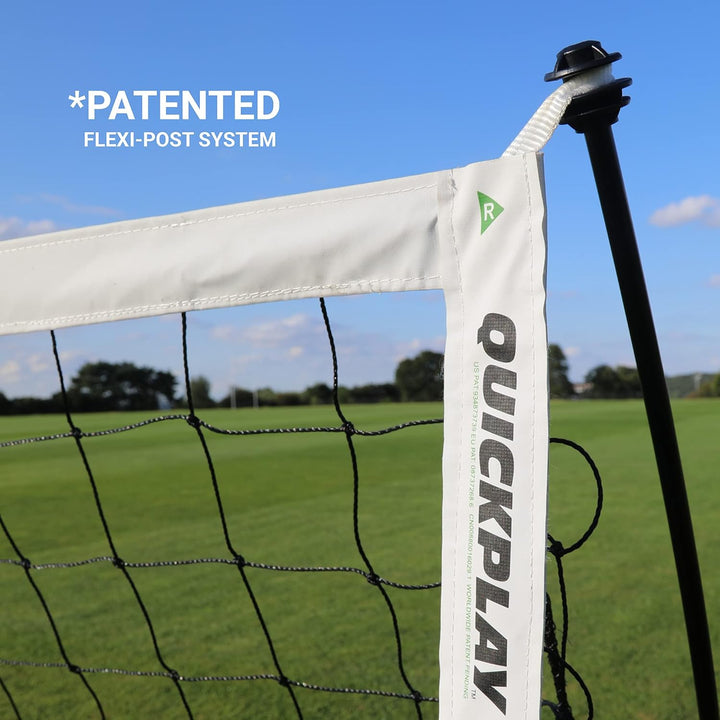 QUICKPLAY KICKSTER Fussballtor – Tragbares Fussballnetz für alle Altersgruppen – Outdoor-Garten-Fuss