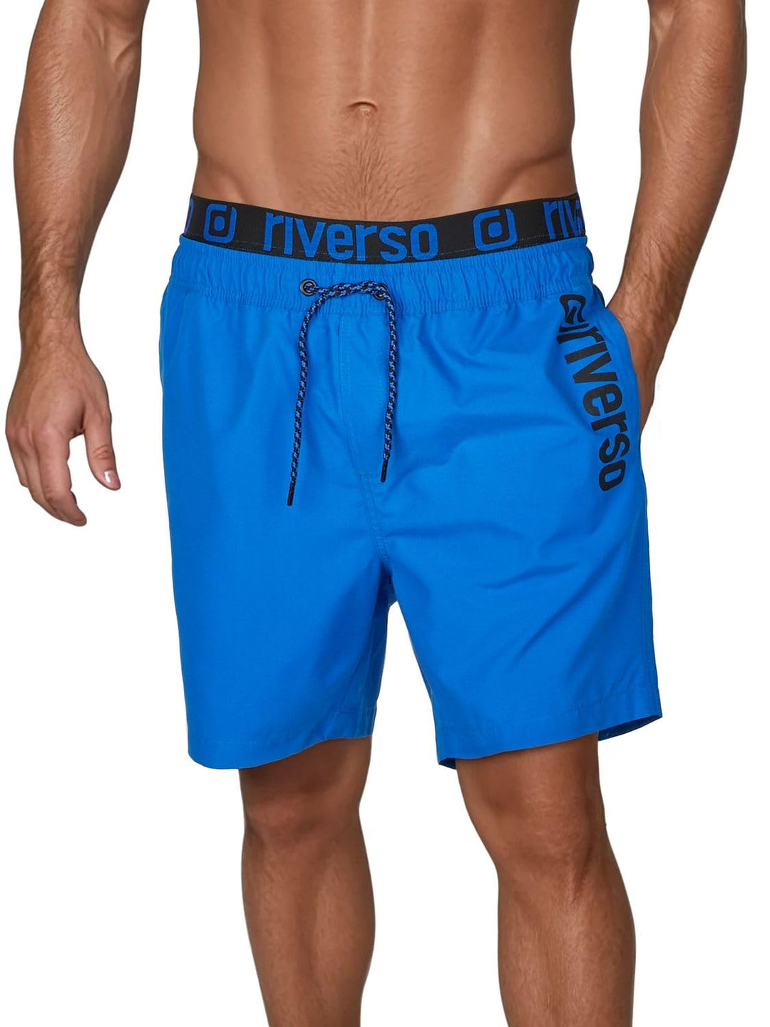 riverso Badehose Herren Regular Fit RIVBobby Kurze Hosen Badeshorts Schwimmhose Shorts Schnelltrockn