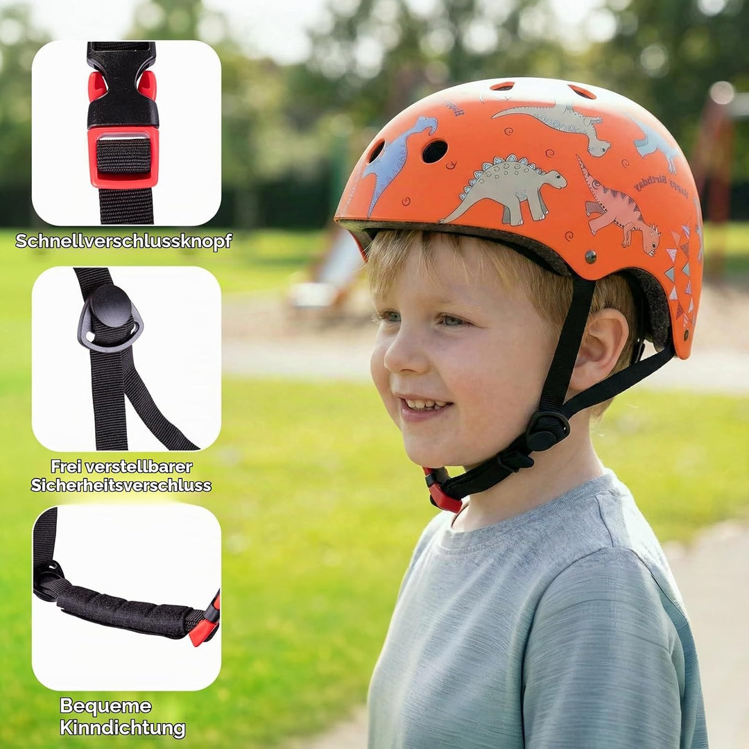 Kinderhelm 2 3 4 5 Jahr Jungen Mädchen | Kinder Fahrradhelm Skateboard Klettern Scooter Laufrad | Gr