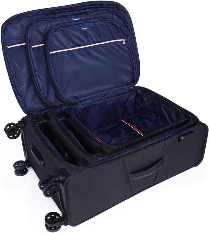 ABISTAB Verage Toledo Weichgepäck 4 Doppelrolle grosser Koffer Trolley L-83cm 96-115 L erweiterbar,