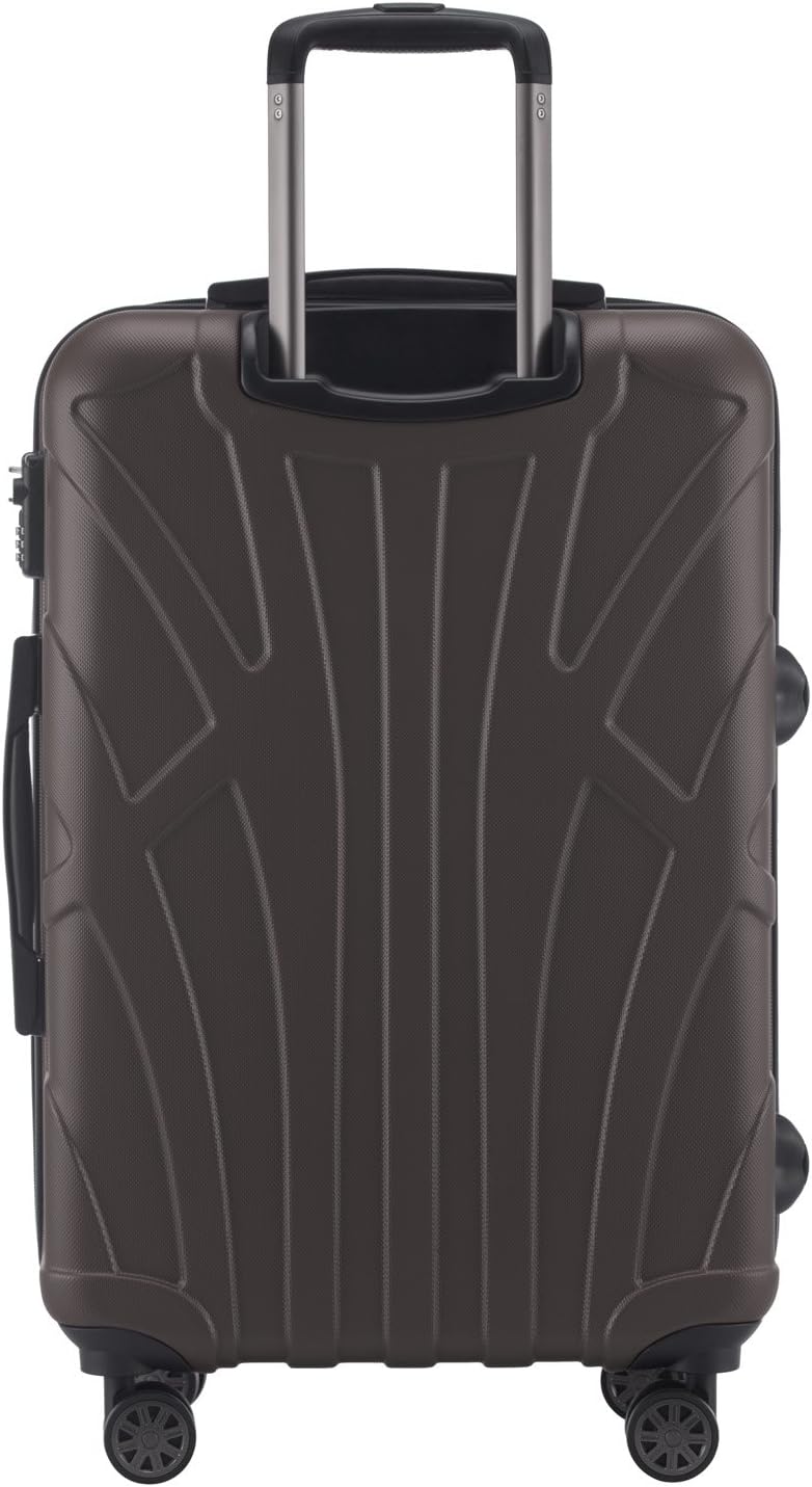 suitline Hartschalen-Koffer Koffer Trolley Rollkoffer Reisekoffer, TSA, 66 cm, ca. 58 Liter, 100% AB