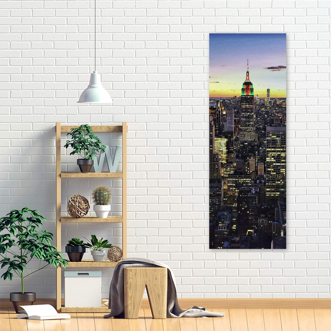 Feeby Bild auf Leinwand Manhattan Kunstdruck modern New York mehrfarbig 30x90 cm M14261 30x90 cm, M1