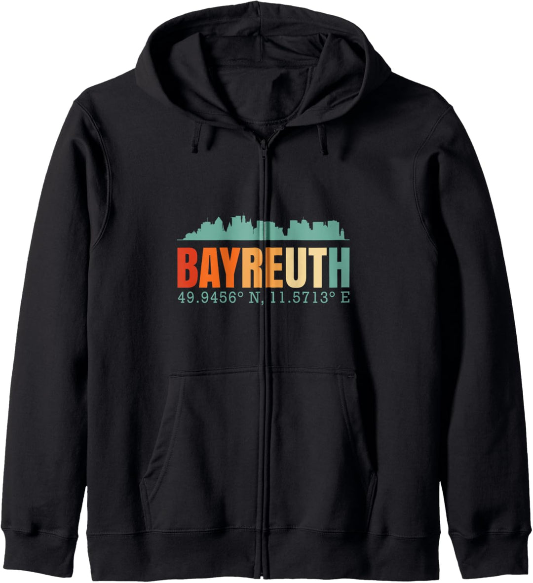 Skyline von Bayreuth Kapuzenjacke