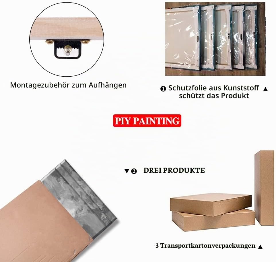 Piy Painting 3 Paneele HD Leinwand Bilder Elegante Balletttänzer Leinwanddruck, Dekorative Malerei,