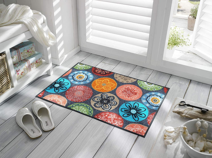 wash+dry Fussmatte, Coralis 75x120cm, innen und aussen, waschbar, 75x120cm