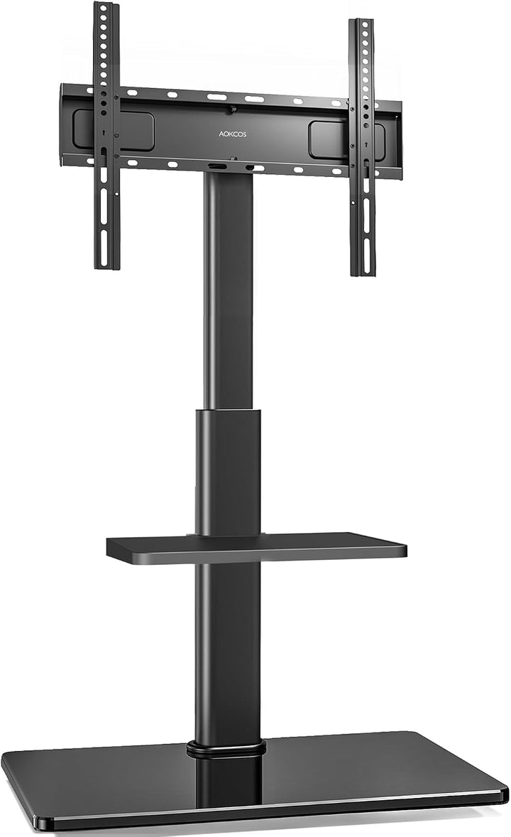 AOKCOS TV Ständer TV Bodenständer für 32-70 Zoll Fernseher bis zu 40 KG, TV Standfuss mit 2 Stufigen