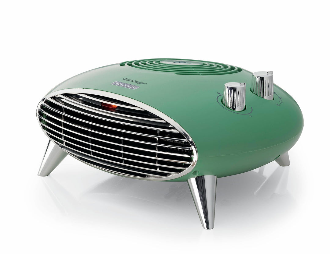 Ariete 8211 Tischheizlüfter, Elektroheizung, 2000 W, Thermostat, leise, verchromter Grill und Füsse,