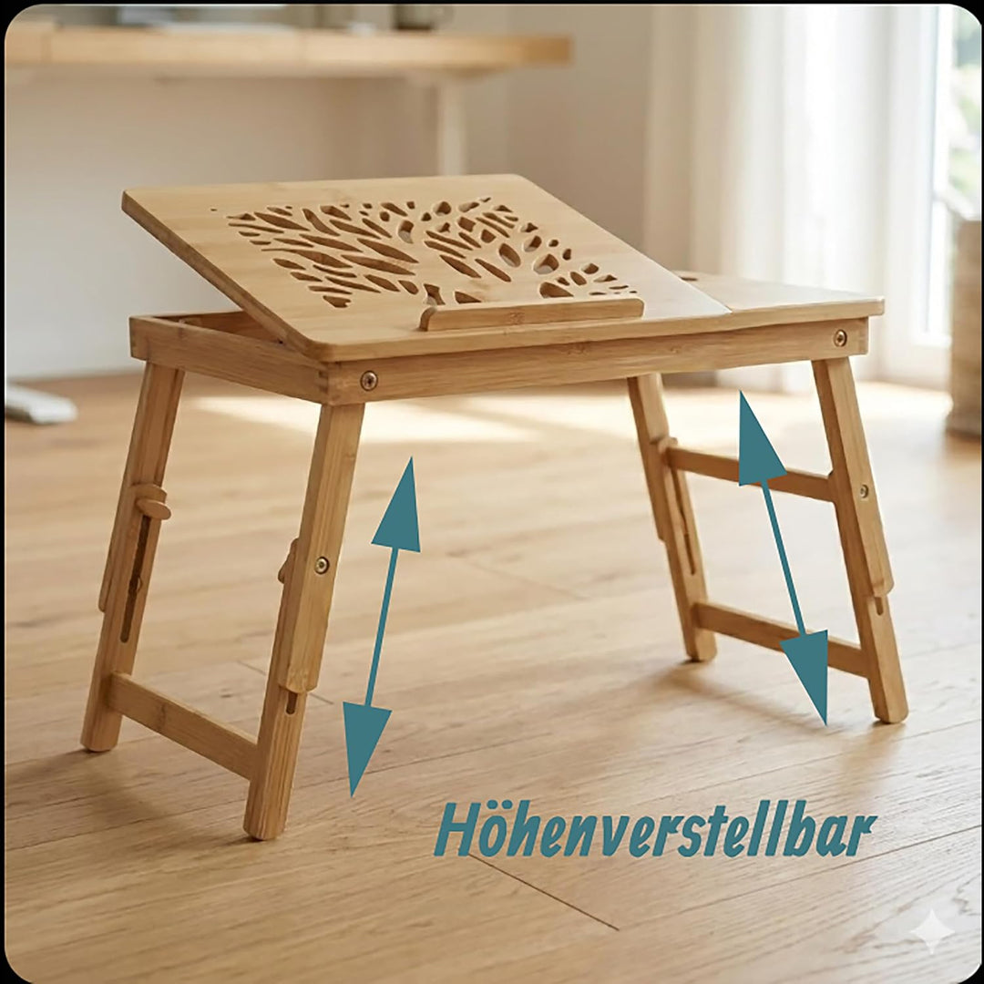 Relaxdays Laptop-Ständer, für 11,6-17,3 Zoll, höhenverstellbarer Laptophalter, Getränkehalter, Schub