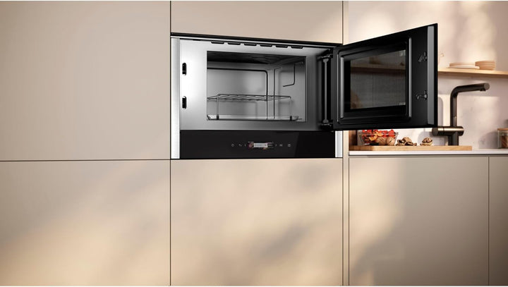 NEFF NR4GR31N1, N 70, Einbau-Mikrowelle, Integrierbare Mikrowelle mit Grill 40 x 60cm, Full Touch TF