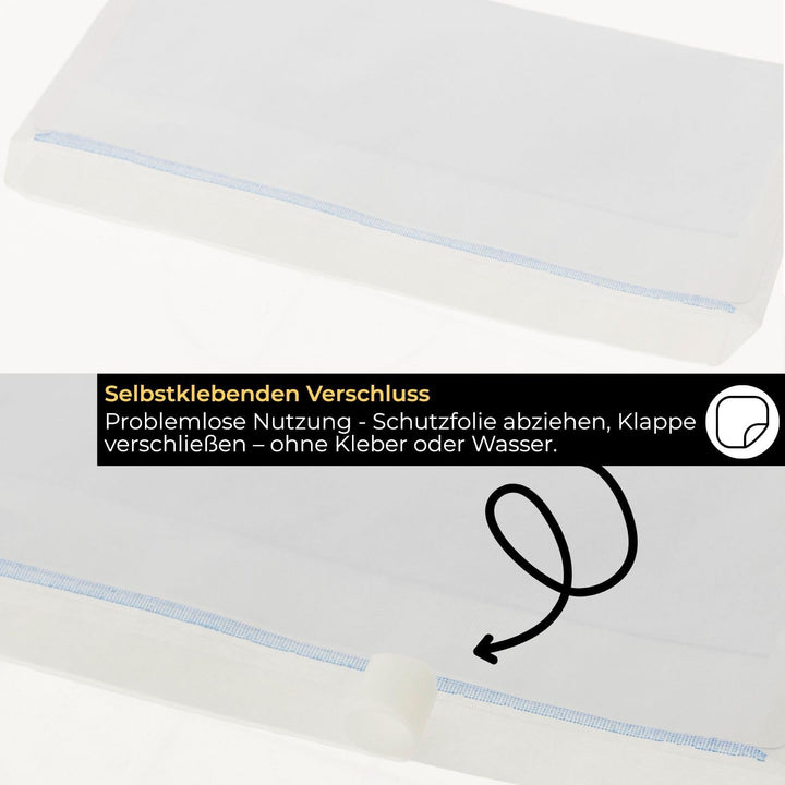 500 Briefumschläge ohne Fenster DIN Lang Kuvert Umschläge Weiss hatfklebend 110 x 220 mm 75g/m² Brie