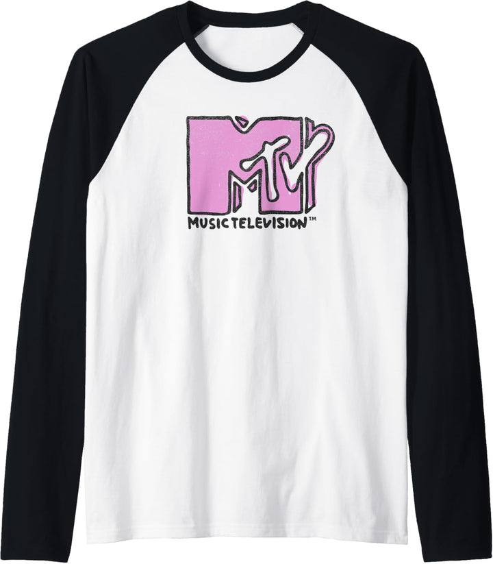 MTV Finger Paint Logo Raglan