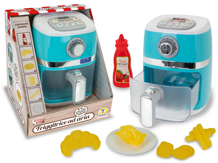 Teorema Giocattoli, Luftfritteuse, Haushaltsgeräte Spielzeug mit magischem Essen mit Farbwechsel, re