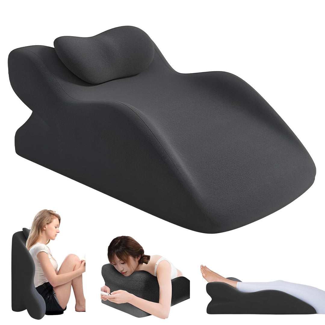 Lesekissen für Bett und Sofa, Multifunktions Keilkissen Rückenkissen, Ergonomisches Memory Schaum Ke