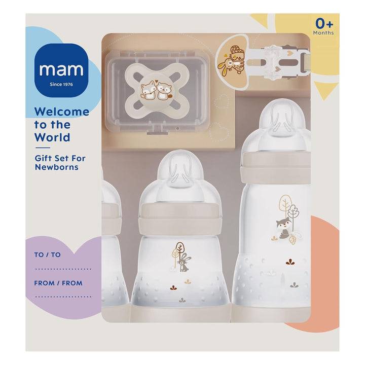 MAM, Neugeborenen-Set, Geschenkset, bestehend aus: 2 x Anti-Colic Flasche 160 ml, 1 x Anti-Colic Fla