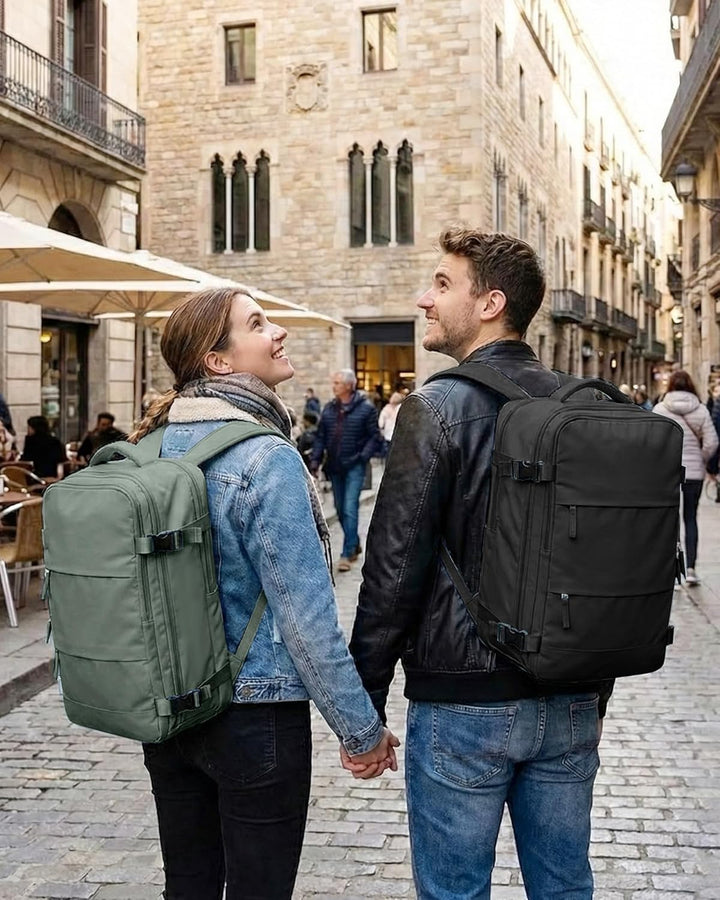 SZLX Grosser Reiserucksack Damen, Handgepäck Rucksack,Wanderrucksack Wasserdichter Outdoor-Sportruck