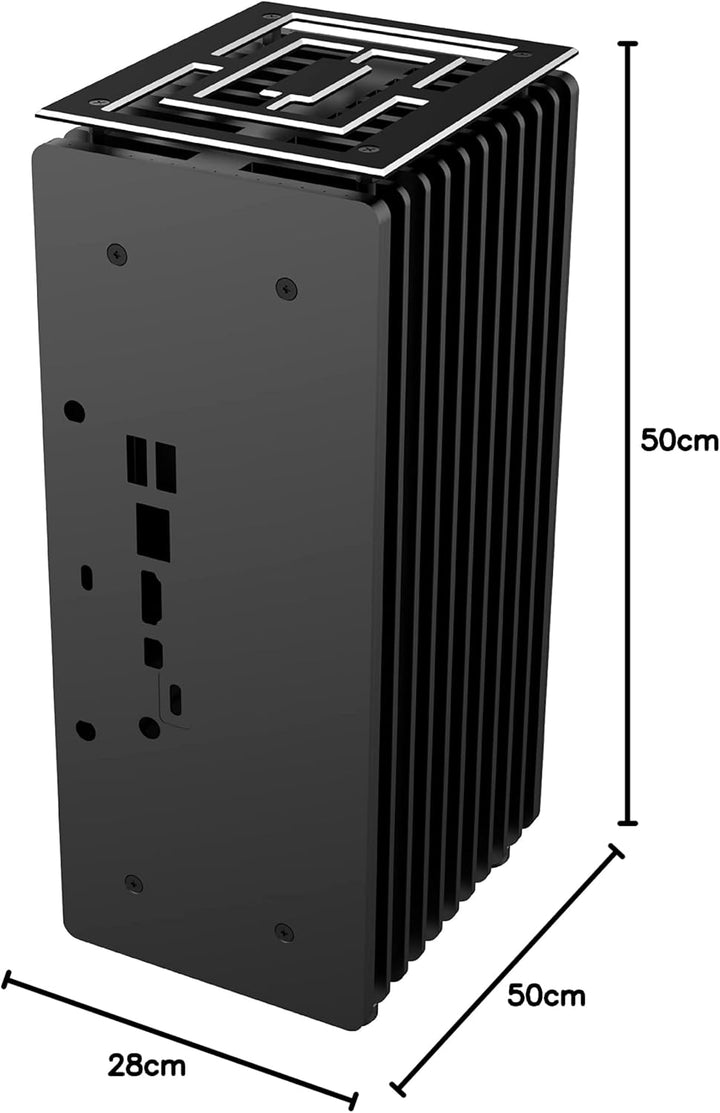 Akasa Turing ABX, Lüfterloses Gehäuse, Design für Gigabyte 4000U Serie BRIX Mini-PC bis zu AMD Ryzen