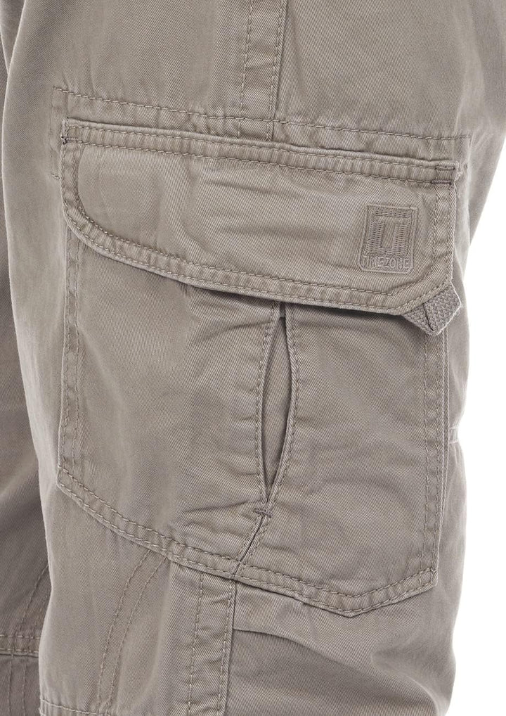 Timezone Herren Cargo Jeans Hose BenitoTZ Loose Fit Cargohose Stoffgürtel 100% Baumwolle Basic Tasch