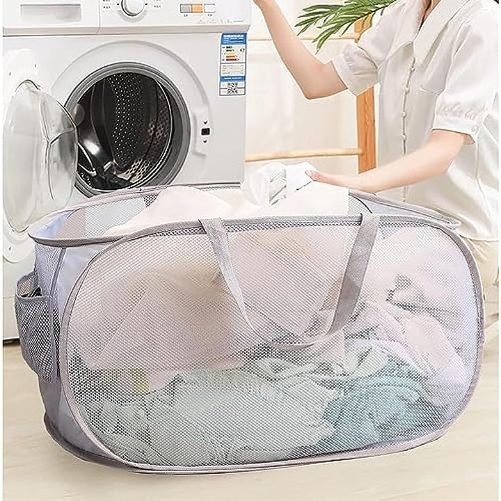 Pop Up Wäschekorb Faltbarer Wäschekorb 2 Stk(36 * 36 * 58 Cm) Wäschetonne Wäschekorb klappbar mit Gr
