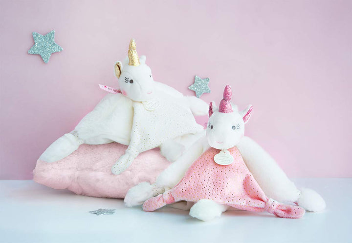 Doudou et Compagnie DC3275 Stofftier, gold, Stück: 1, Rosa, Baby, Rosa